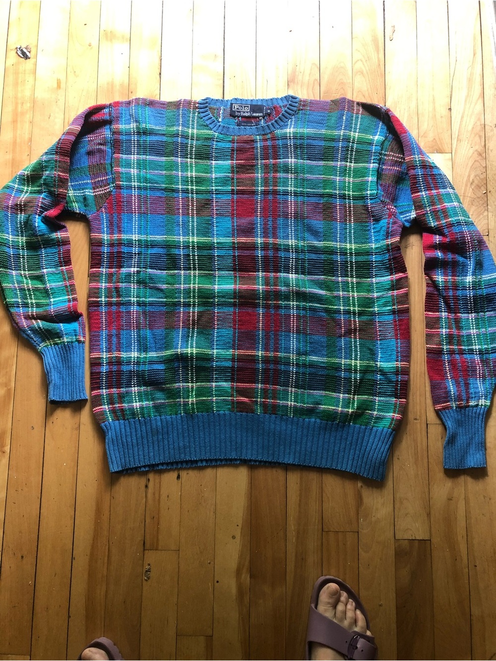 Ralph Lauren Multicolor Plaid Crewneck Sweater